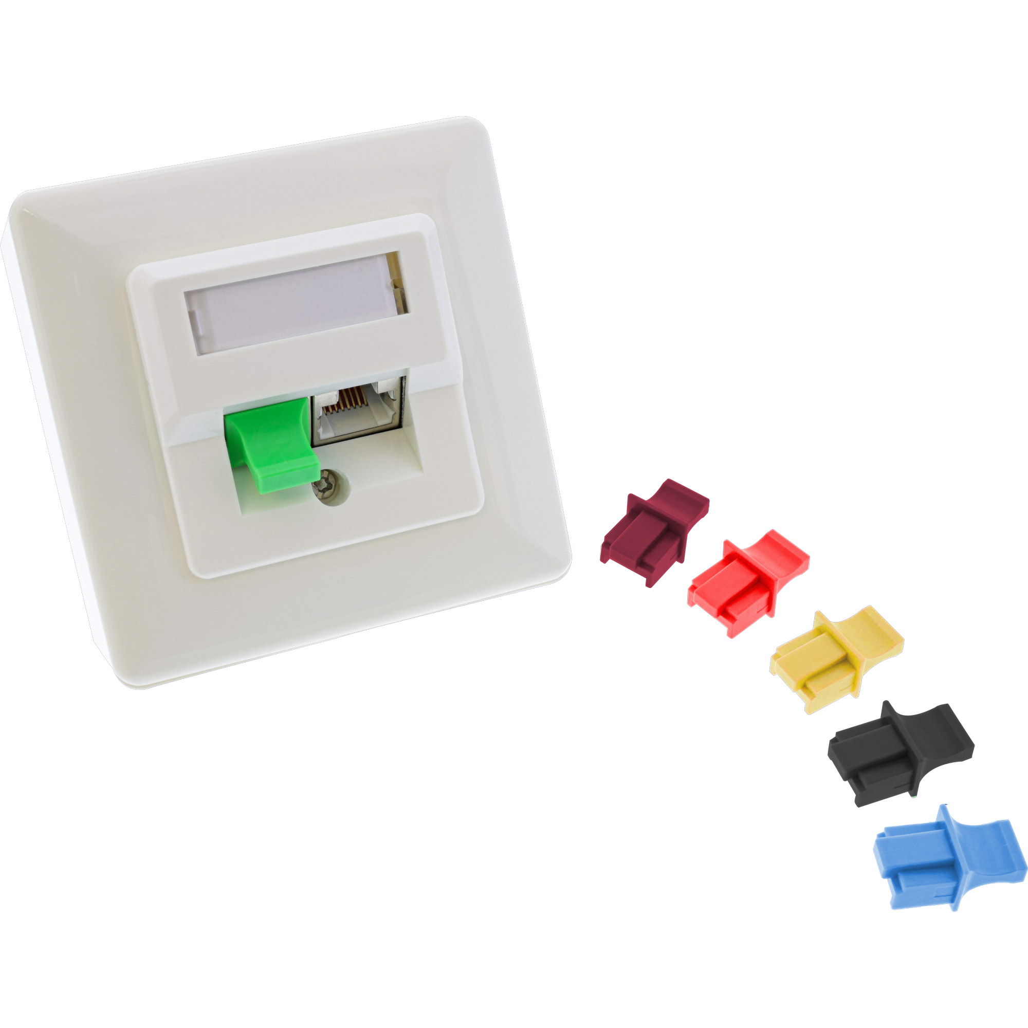 InLine Staubschutz - für RJ45 Buchse - schwarz 100er Pack, Ansicht 3