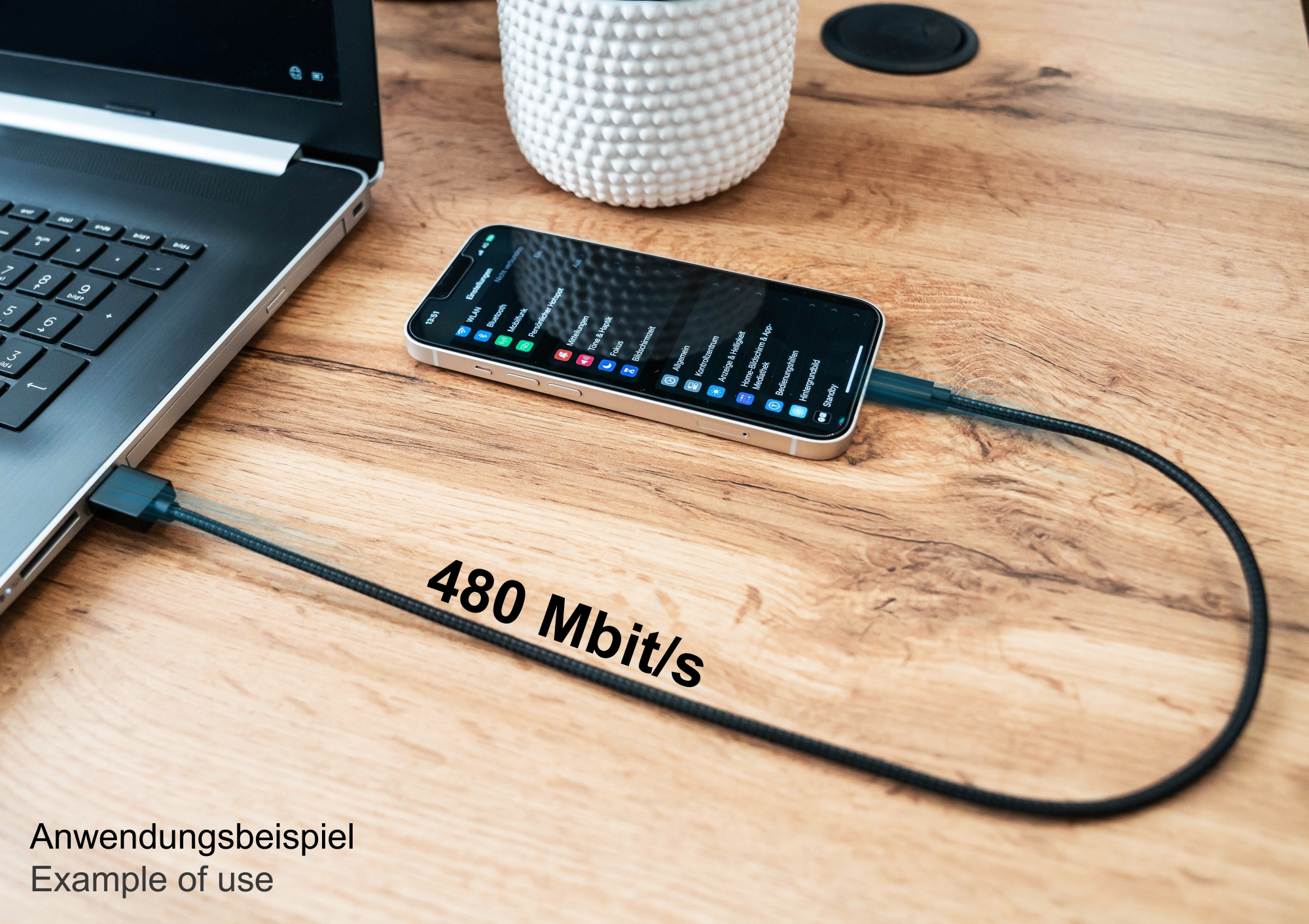 Good Connections USB2.0 Kabel A-Lightning MFI schw. - Kabel - Digital/Daten, Ansicht 2
