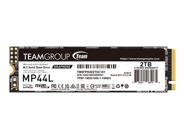 Team Group MP44L - SSD - 2 TB - intern - M.2 2280 - PCIe 4.0 x4 (NVMe)