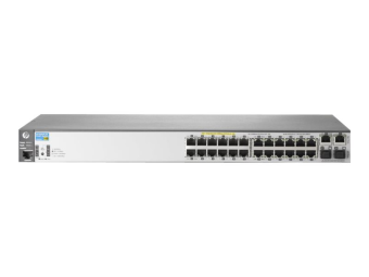 HPE Aruba 2620-24-PPoE+ - Switch - L4 - managed - 12 x 10100 (PoE)