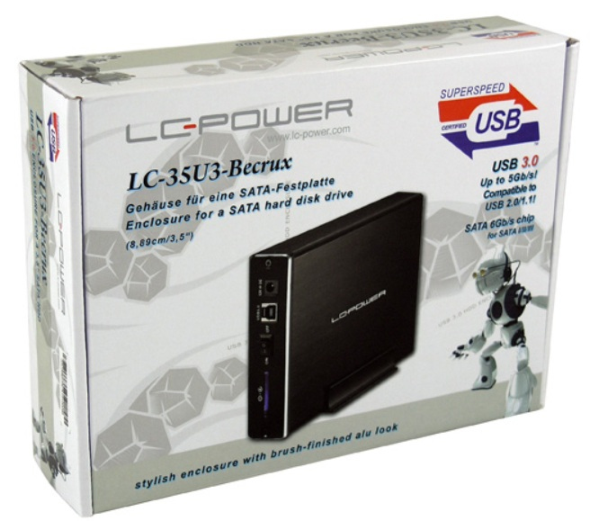 LC-Power LC-35U3-Becrux - Speichergehäuse - 3.5 (8.9 cm), Ansicht 3