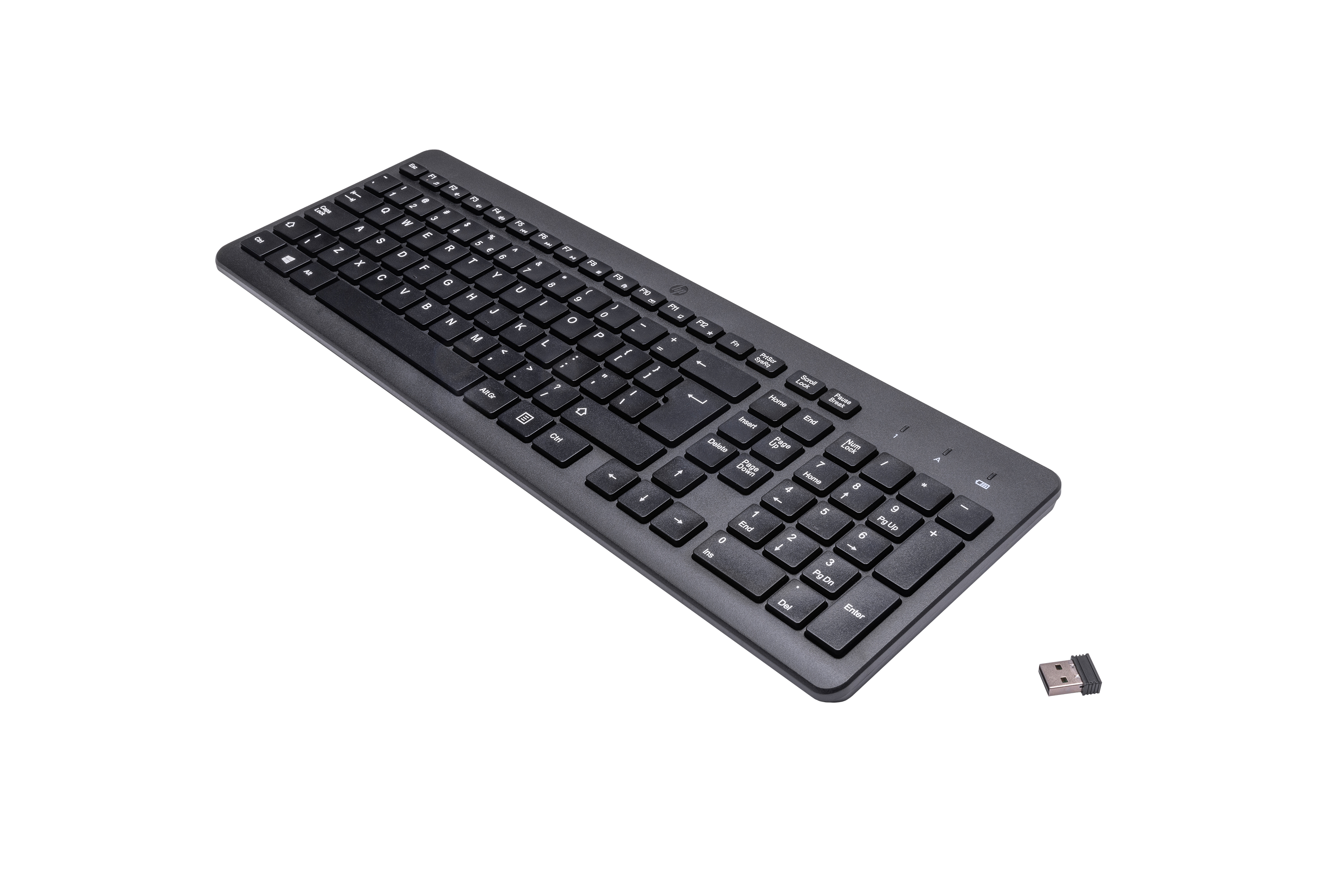HP 220 - Tastatur - kabellos - 2.4 GHz - TL: US, QWERTY, Ansicht 4