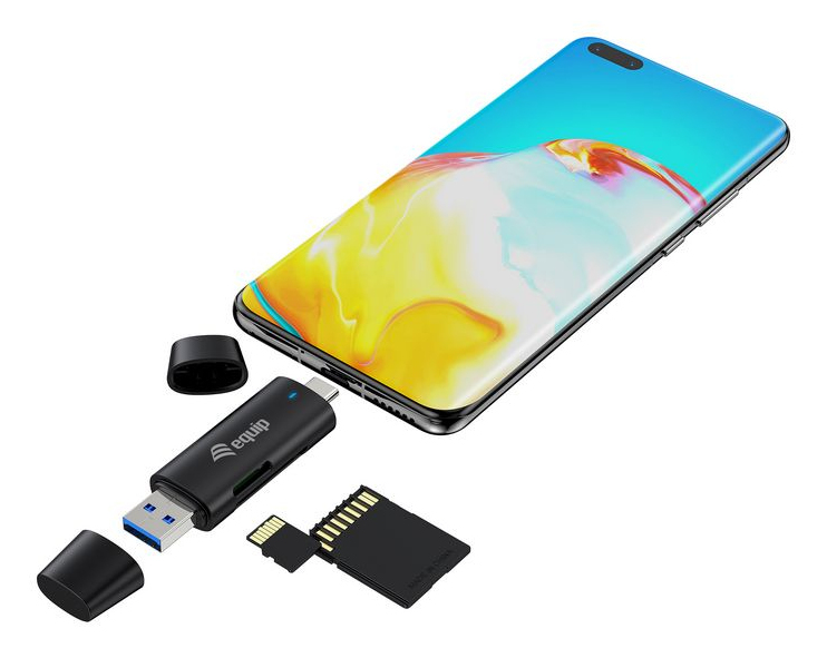 Equip Dual Connector USB-C/-A/SD/Micro SD 5Gbps - Secure Digital (SD), Ansicht 4