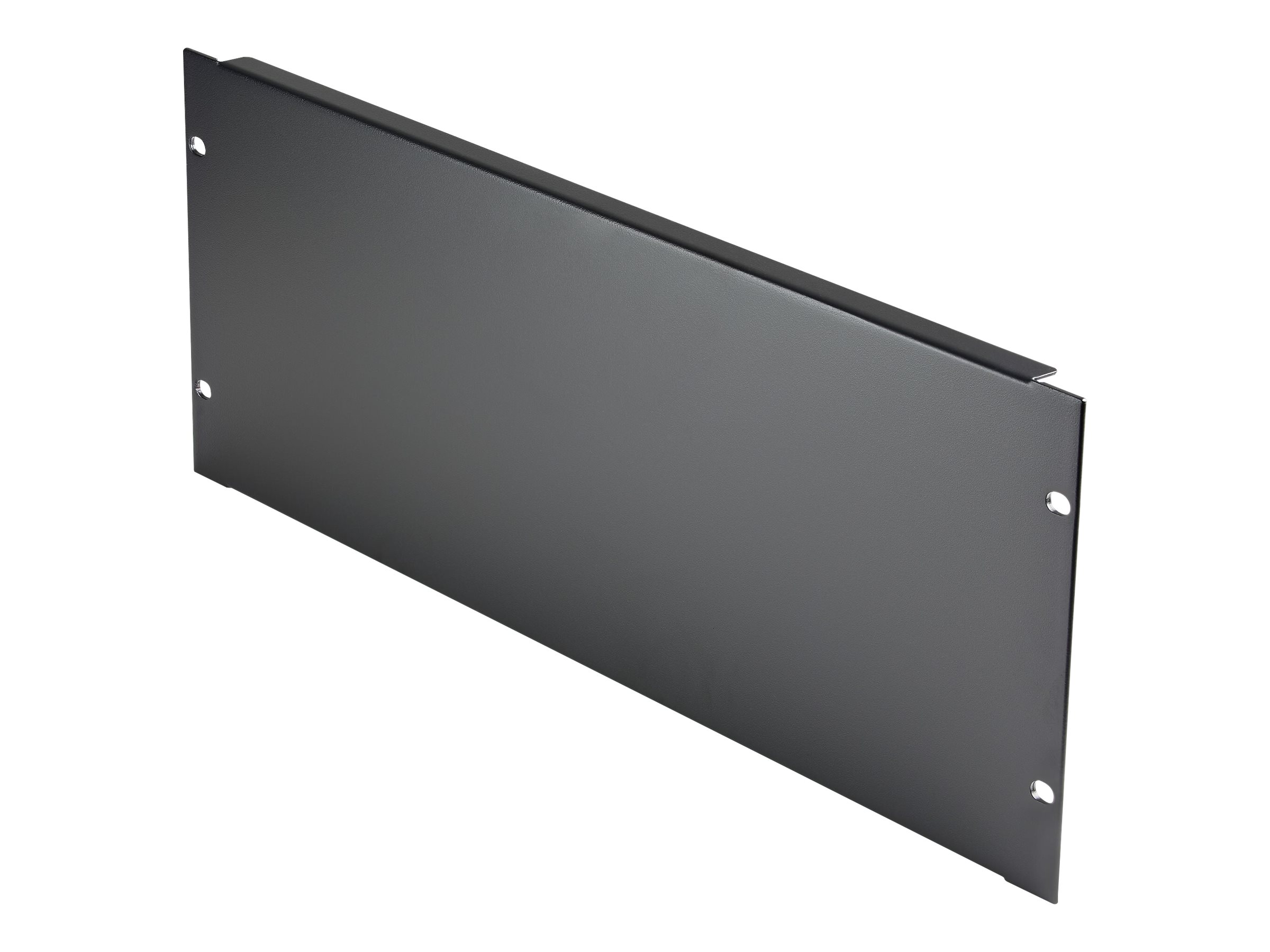 StarTech.com 4U Blank Panel for 19 inch Rack, Rack Mount Blanking Panel for Server/Network Racks & Cabinets, 4RU Rackmount Filler Panel/Spacer/Plates, Solid Panel, Cold-Rolled Steel, Black - 4U Blanking Panel (RKPNL4U)