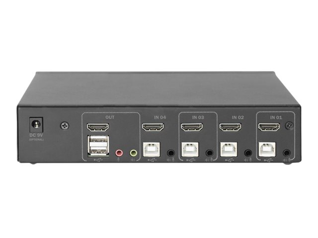 DIGITUS KVM-Switch 4-Port Single-Display 4K HDMI®