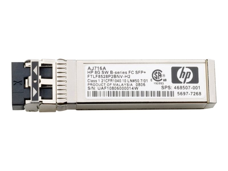 HP 8 Gb LW B-Serie, 10 km FC 1 SFP+ TransceiverÂ (AJ717A)