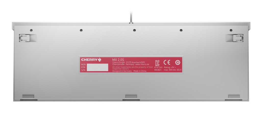 Cherry MX 2.0S - Tastatur - 100% - full size - TL: Deutsch, QWERTZ, Ansicht 4