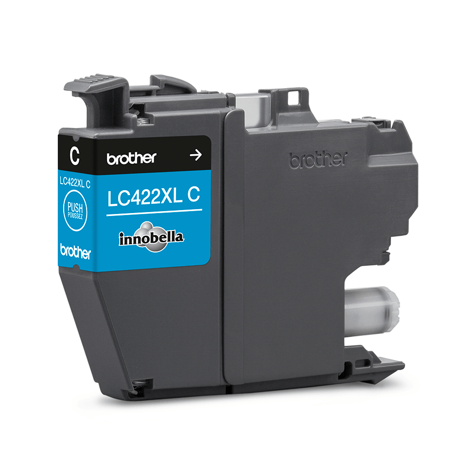 Brother LC422XLC - Hohe Ergiebigkeit - Cyan - original, Ansicht 4