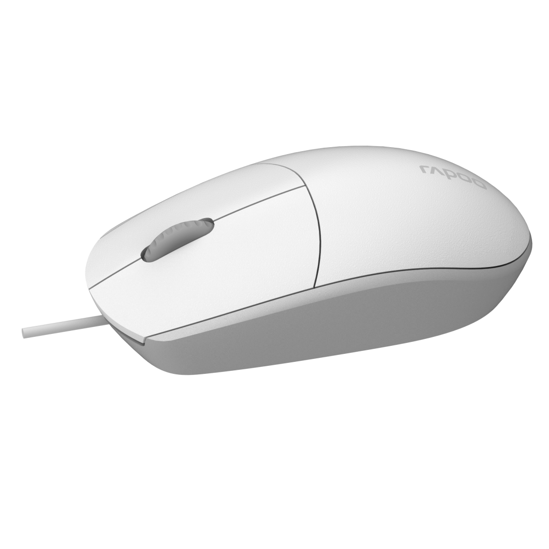 Rapoo N100 - Beidhändig - Optisch - 1600 DPI - Weiß, Ansicht 2