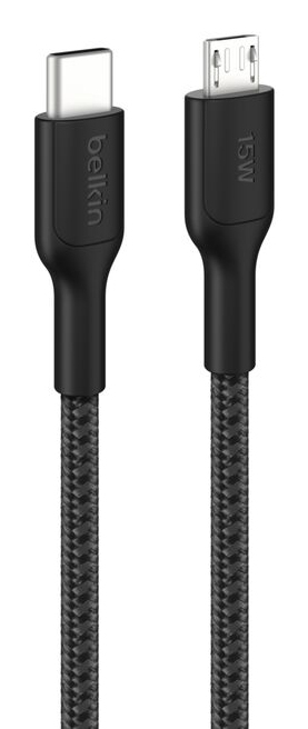 Belkin BoostCharge Pro Usb C Micro-Usb A Schwarz - Kabel - Digital/Daten, Ansicht 2