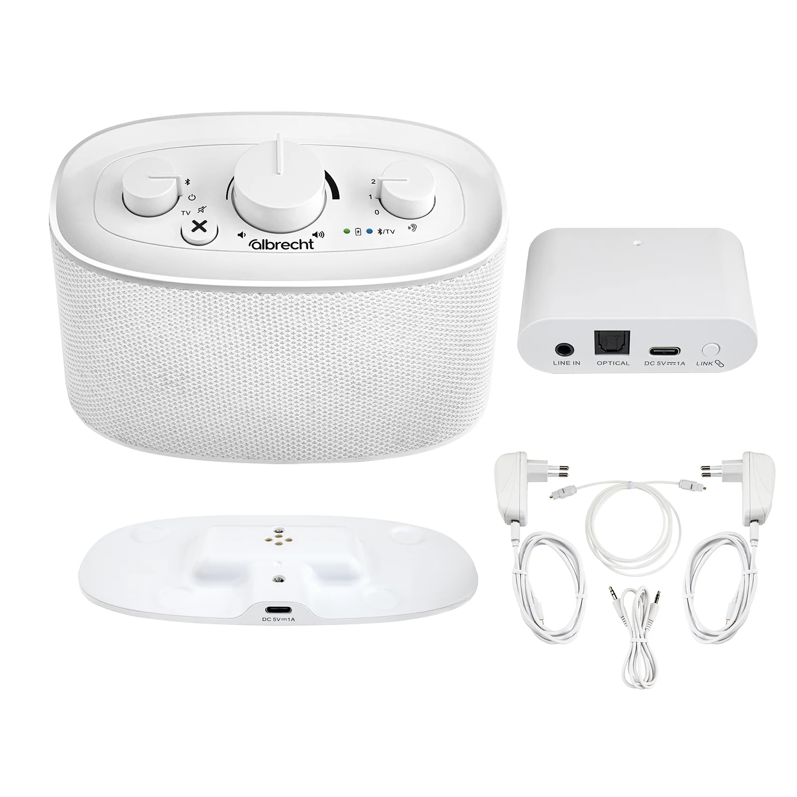 Albrecht 24100 - Lautsprecher Bluetooth Klaro weiß - Lautsprecher, Ansicht 3