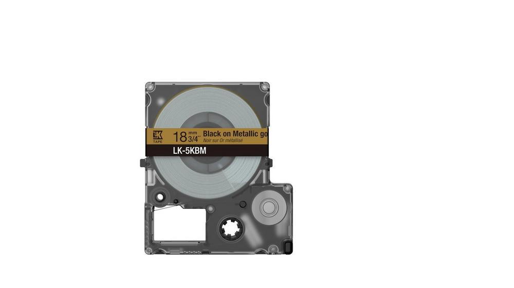 Epson LabelWorks LK-5KBM - Schwarz auf Metallic-Gold - Rolle (1,8 cm x 9 m), Ansicht 3