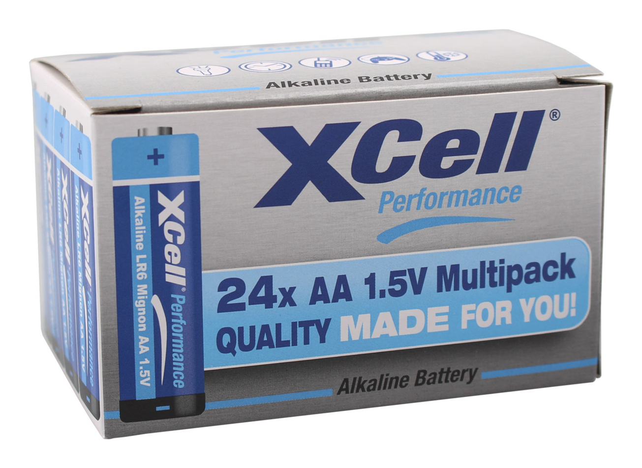 XCell Batterie Performance LR6 Mignon AA 24er Box - Batterie, Ansicht 2