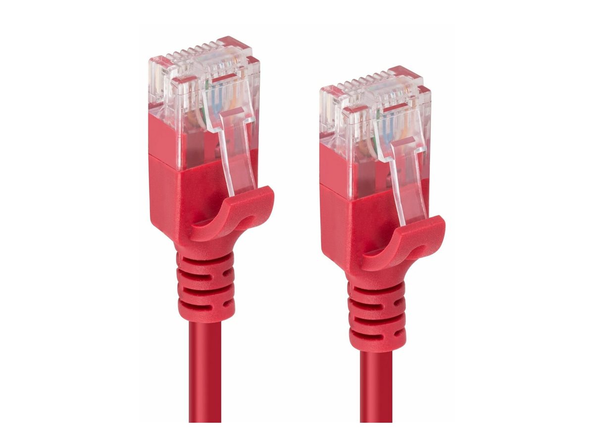 MicroConnect V-UTP6A075R-SLIM - 7,5 m - Cat6a - U/UTP (UTP) - RJ-45 - RJ-45 - Rot, Ansicht 2