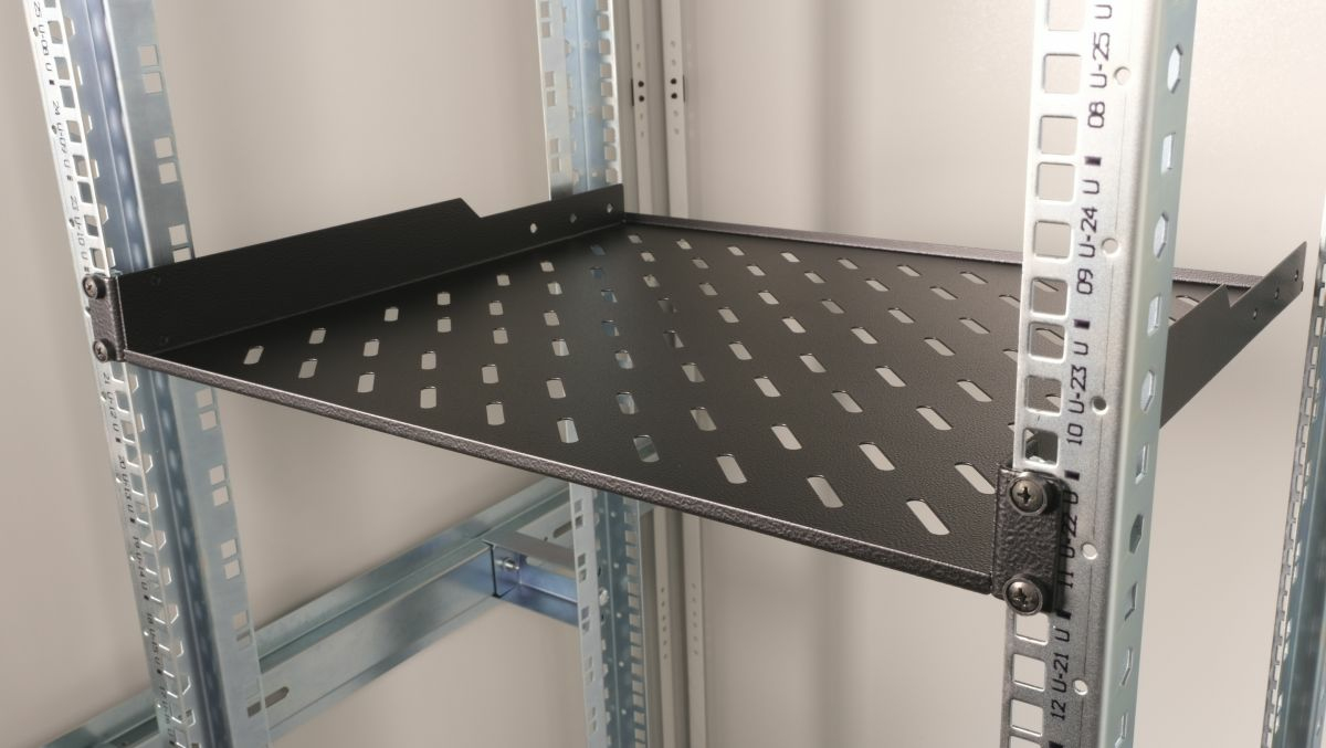 Equip Fachboden fest 19 für Serverschränke 1U 60cm sw - 0,6 m, Ansicht 2