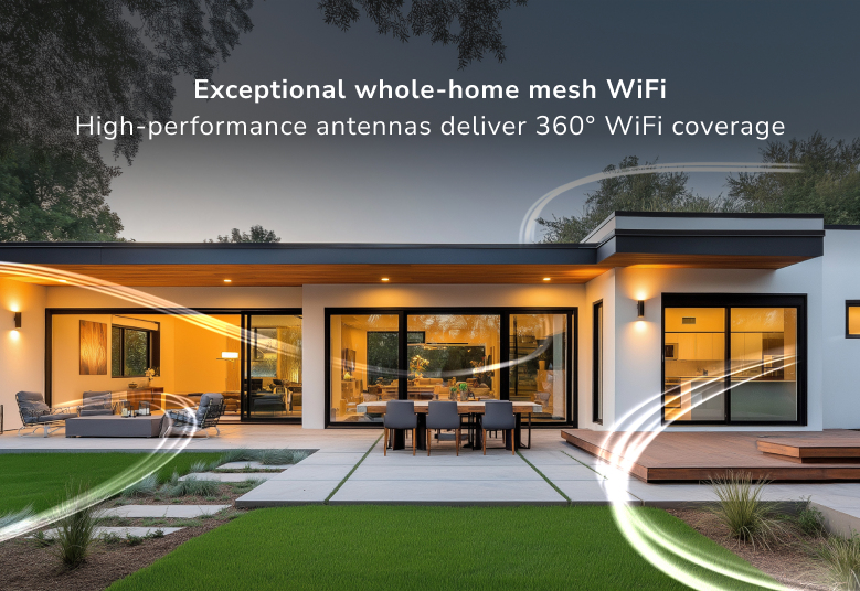Netgear Orbi 370 Serie Dual-Band WiFi 7 Mesh 2er Pack, Access Point - weiß - Netgear Orbi 370 Serie, Ansicht 4