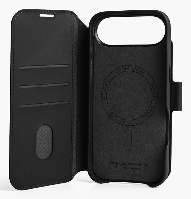 Vonmählen Vegan Leather Folio iPhone 17 Air Black, Ansicht 4