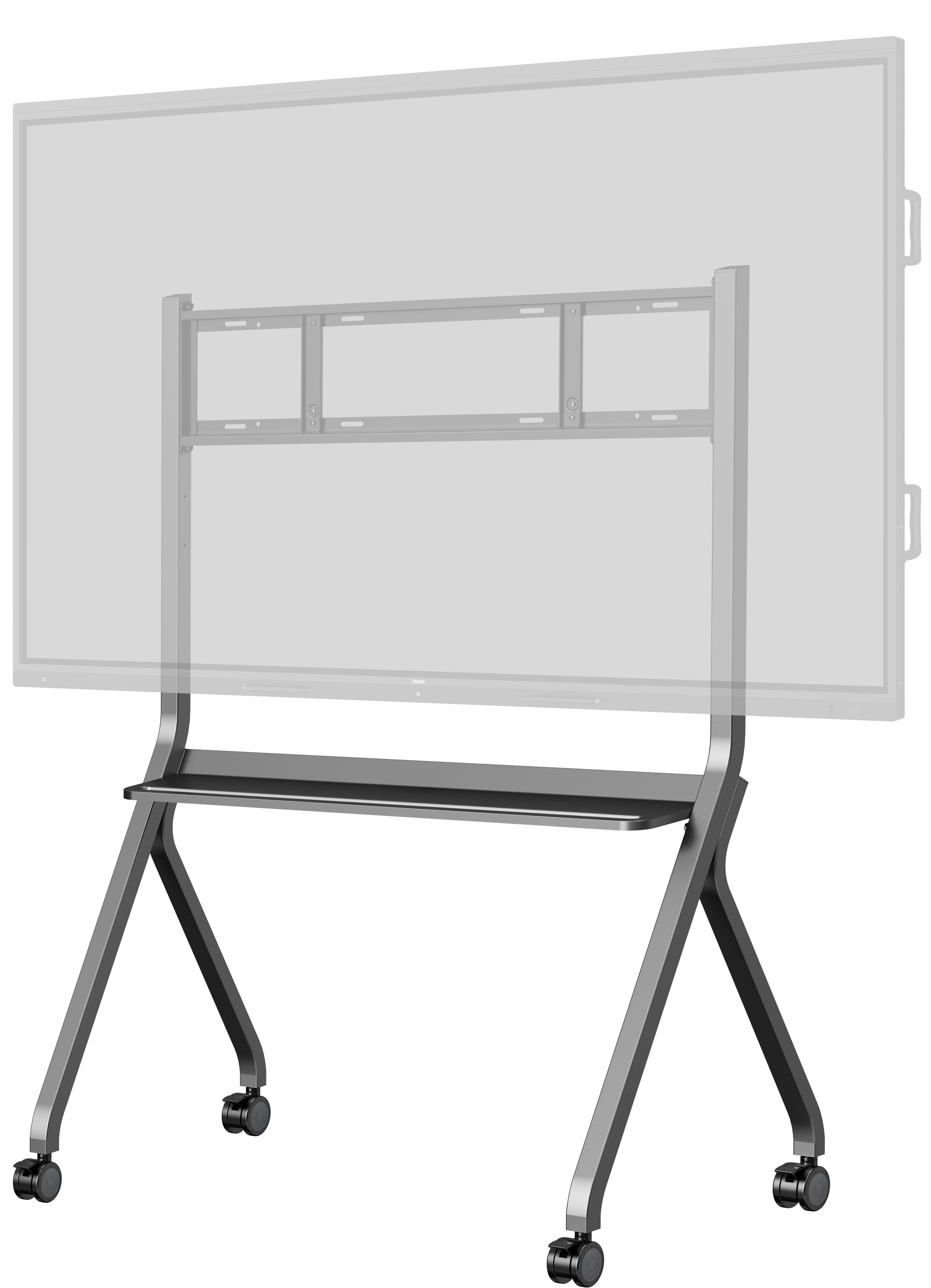 Iiyama MD-CART02-S1 - Wagen - für Flachbildschirm (55-86) - with anti-collision, shelf for accessories, Ansicht 2