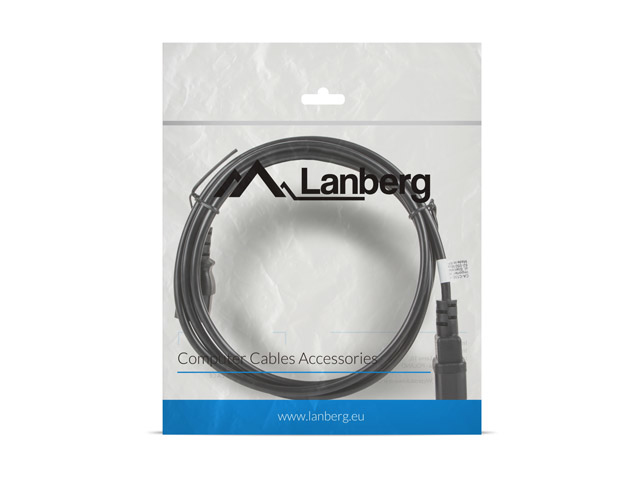 Lanberg CA-C13E-11CC-0018-BK - 1,8 m - C13-Koppler - C14-Koppler, Ansicht 3