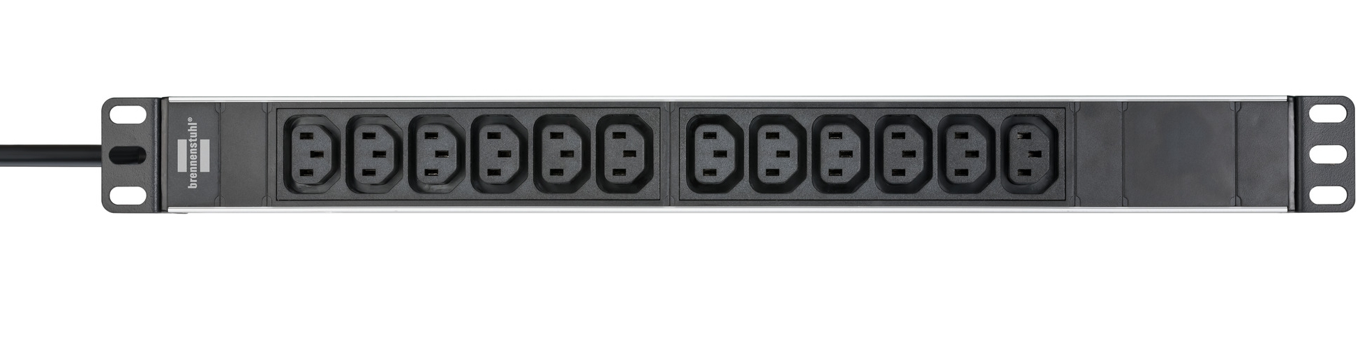 Brennenstuhl 1390007112 - 2 m - 12 AC-Ausgänge - Indoor - C13-Koppler - IP20 - Schwarz - Silber, Ansicht 2