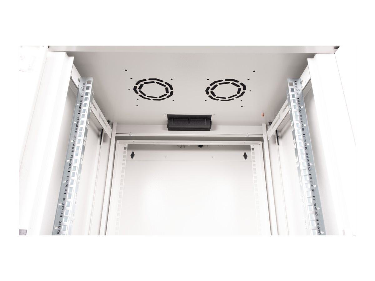 ROLINE Pro - Schrank Netzwerkschrank - 2-teilige drehbare, 600 x 600 mm (B x T), Ansicht 4