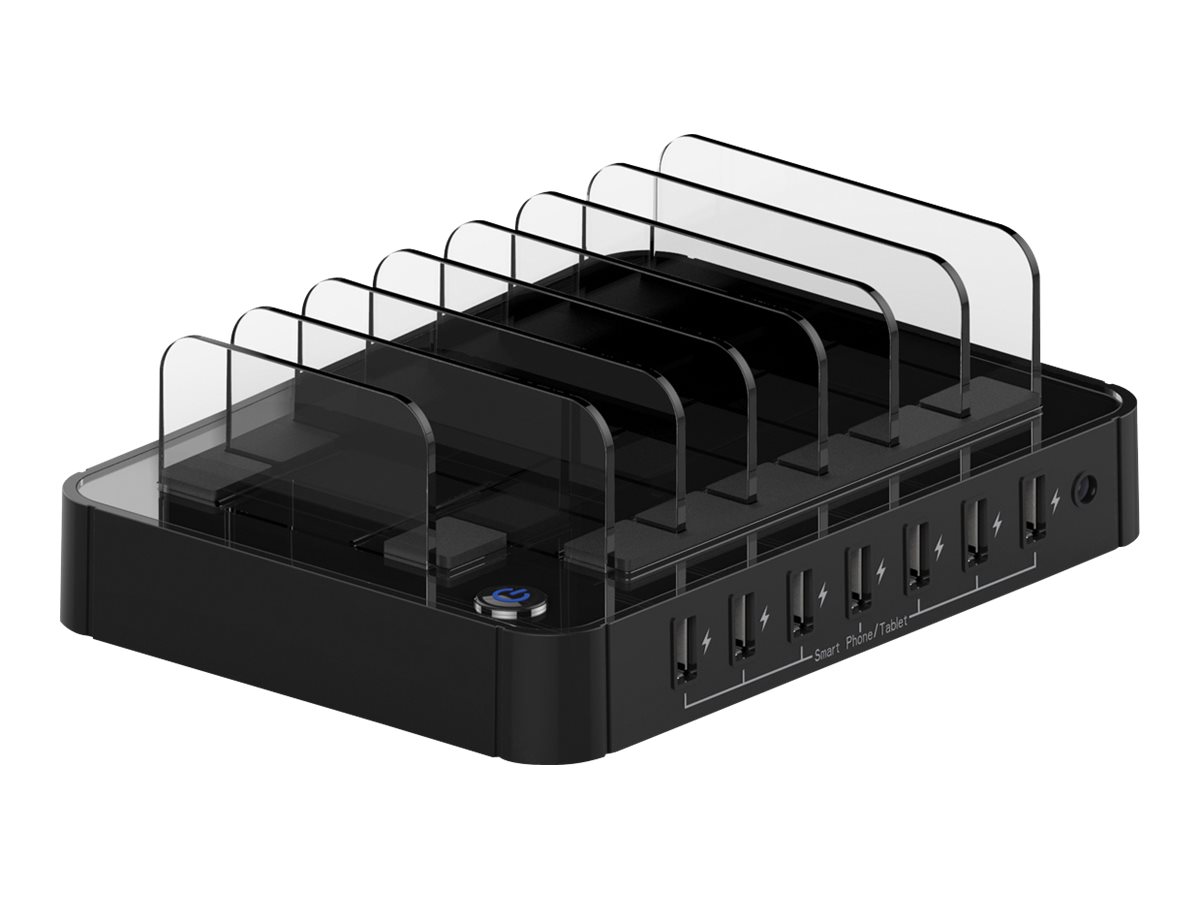 ROLINE Ladestation - Netzteil - 12 Watt - 4 A - 7 Ausgabeanschlussstellen (7 x 4-piliger USB Typ A)