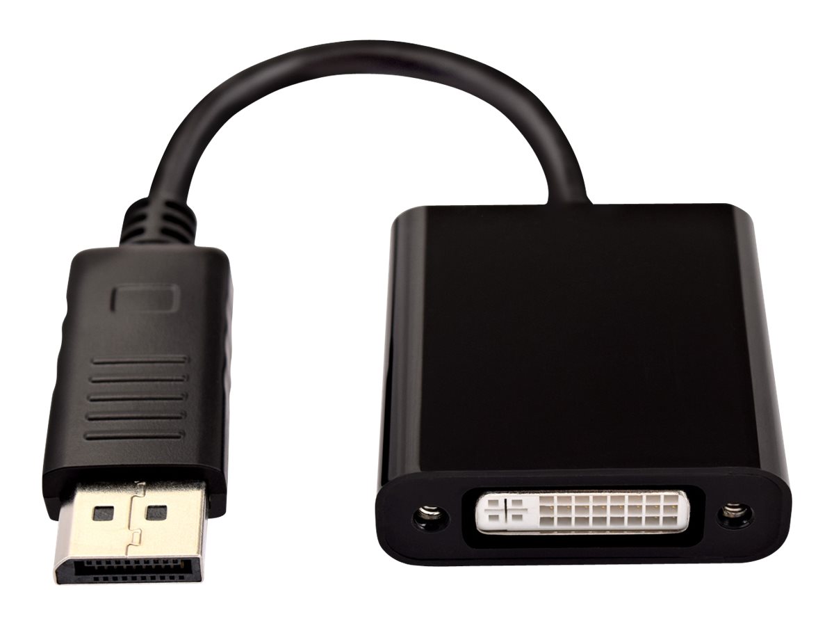 V7 - Videoadapter - DisplayPort (M) zu DVI-D (W) - DisplayPort 1.1 - 1080p-Unterstützung - Schwarz