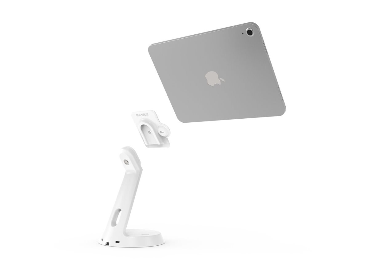 Compulocks GlideTab - Aufstellung - für Tablett - verriegelbar - Aluminium - weiß - Bildschirmgröße: bis zu 11 Zoll, Ansicht 5