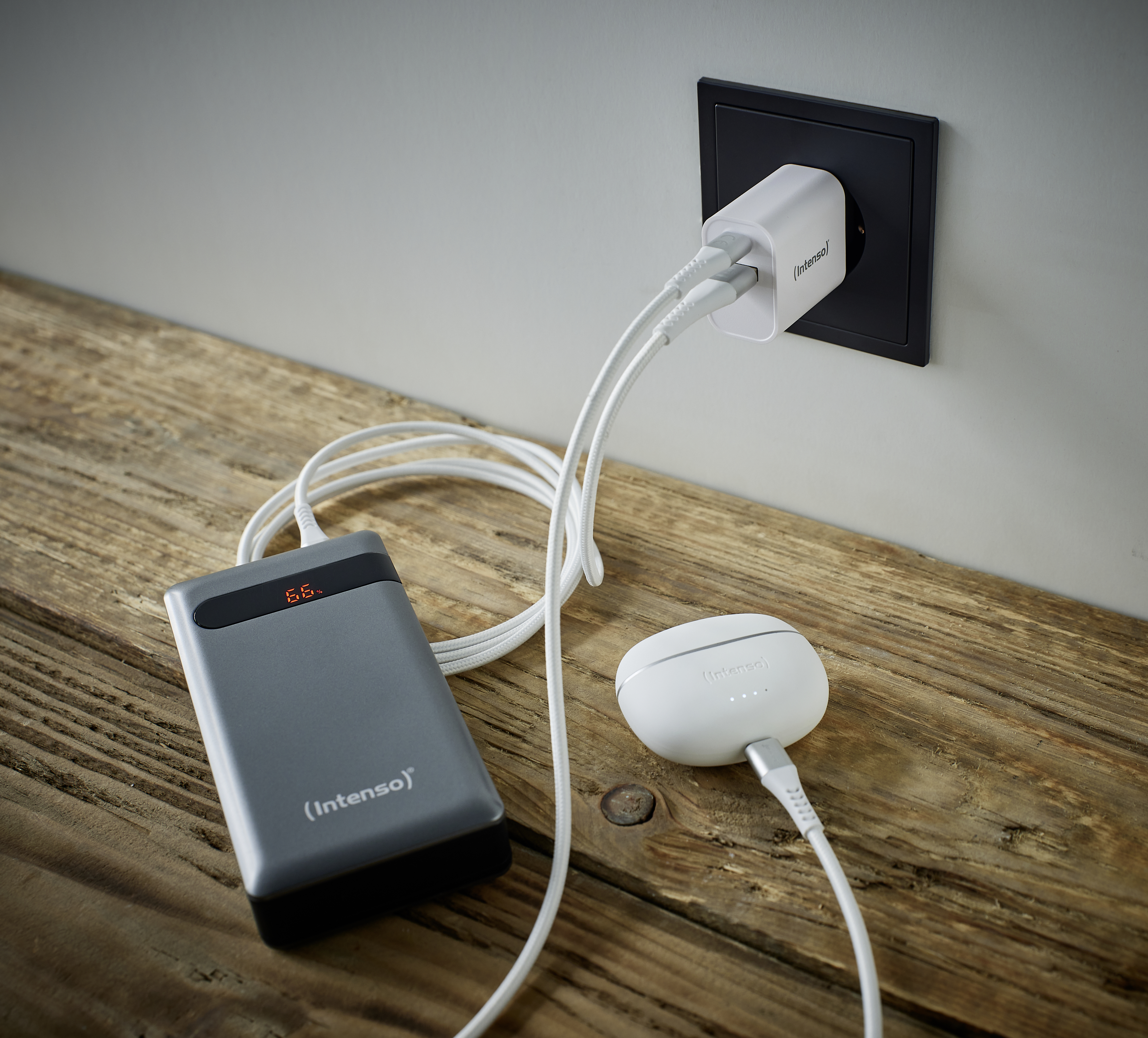 Intenso 1x USB-A auf USB-C Adapter weiß, Ansicht 2