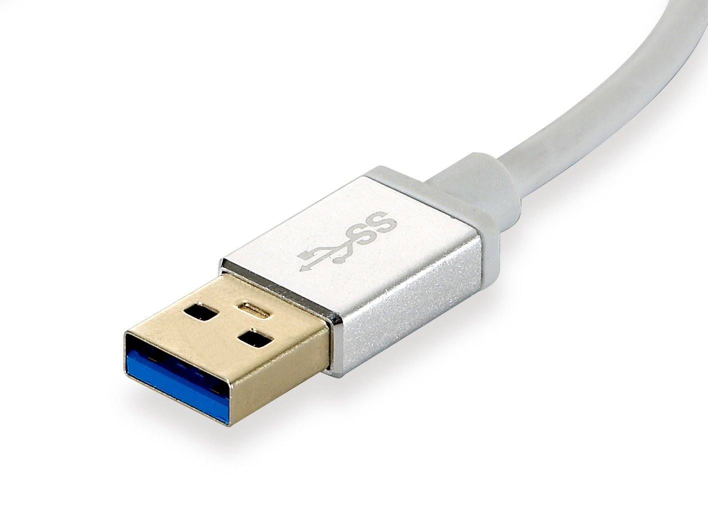 LevelOne USB-0503 - Hub - 3 x SuperSpeed USB 3.0 + 1 x 10/100/1000, Ansicht 3