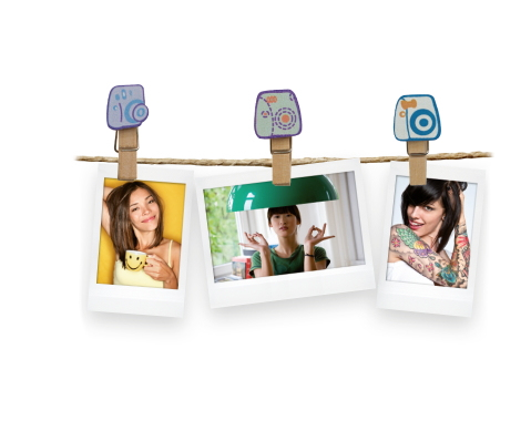 Fujifilm Instax Design Clips Camera - Fotohalterset, Ansicht 2