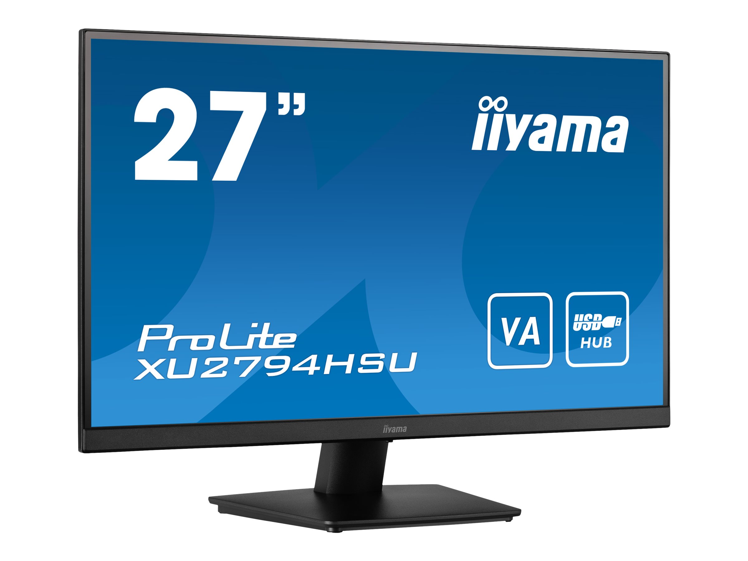 27" ETE VA-panel, 1920x1080, 250cd/m2, 4ms, Speakers, HDMI, DisplayPort, Speakers, USB-HUB 2x 3.0