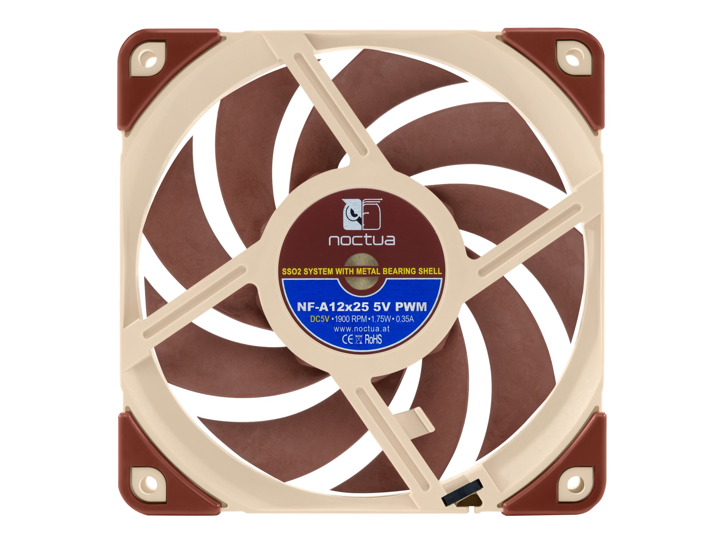Noctua NF-A12x25 5V PWM - Gehäuselüfter - 120, Ansicht 3