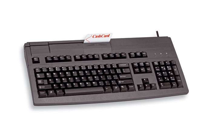 Cherry MultiBoard Multi-Board MX V2 G80-8000 Kabelgebundene Tastatur mit magnetischem Kartenleser - Schwarz  - USB (QWERTZ - DE) - Standard - Verkabelt - USB - QWERTZ - Schwarz