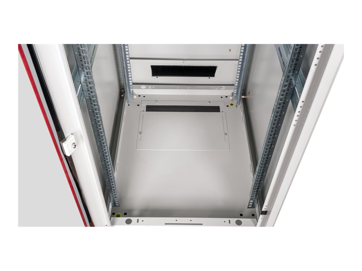 ROLINE 19 Zoll Netzwerkschrank Pro 36 HE 600x800 BxT Glastür grau, Ansicht 3