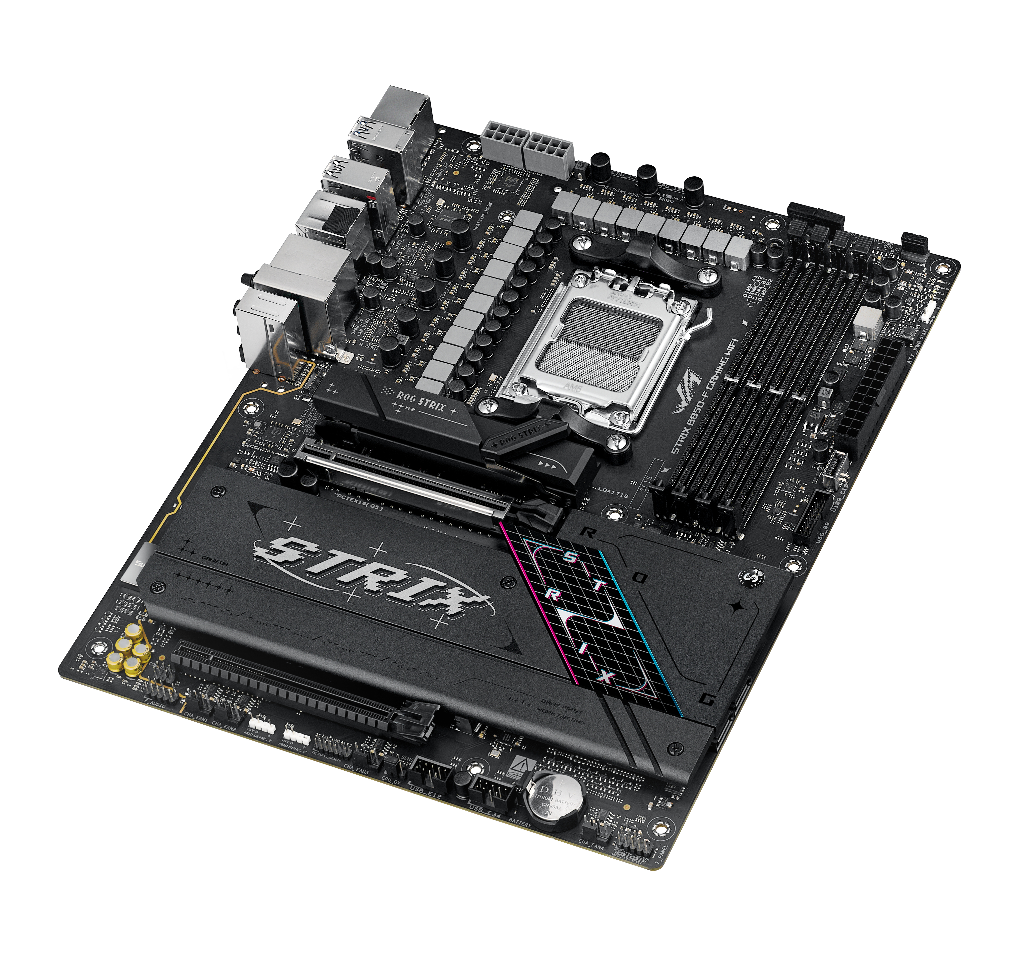 ASUS ROG STRIX B850-F GAMING WIFI - Motherboard - ATX - Socket AM5 - AMD B850 Chipsatz, Onboard-Grafik(CPU erforderlich), Ansicht 4
