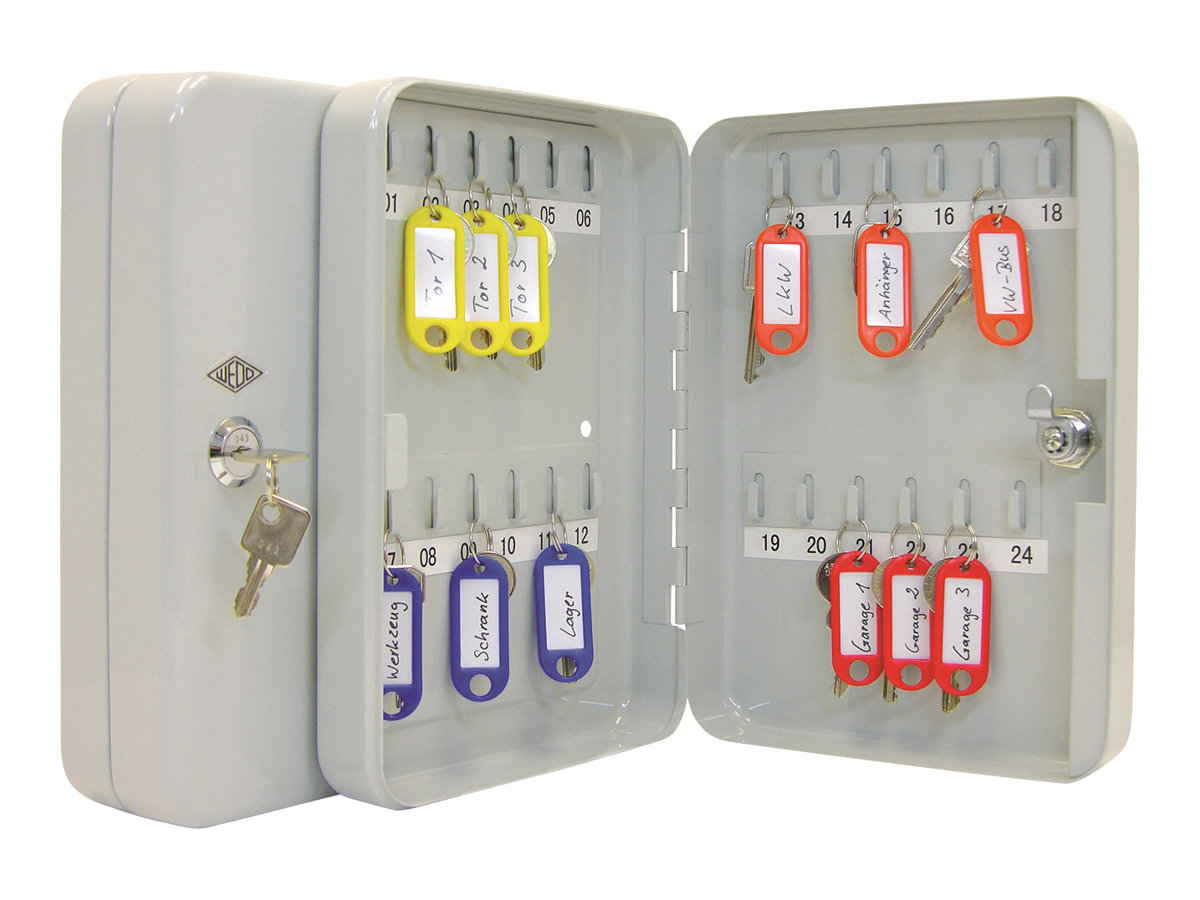 WEDO Schlüsselschrank - 24 Haken - Stahl, Ansicht 3