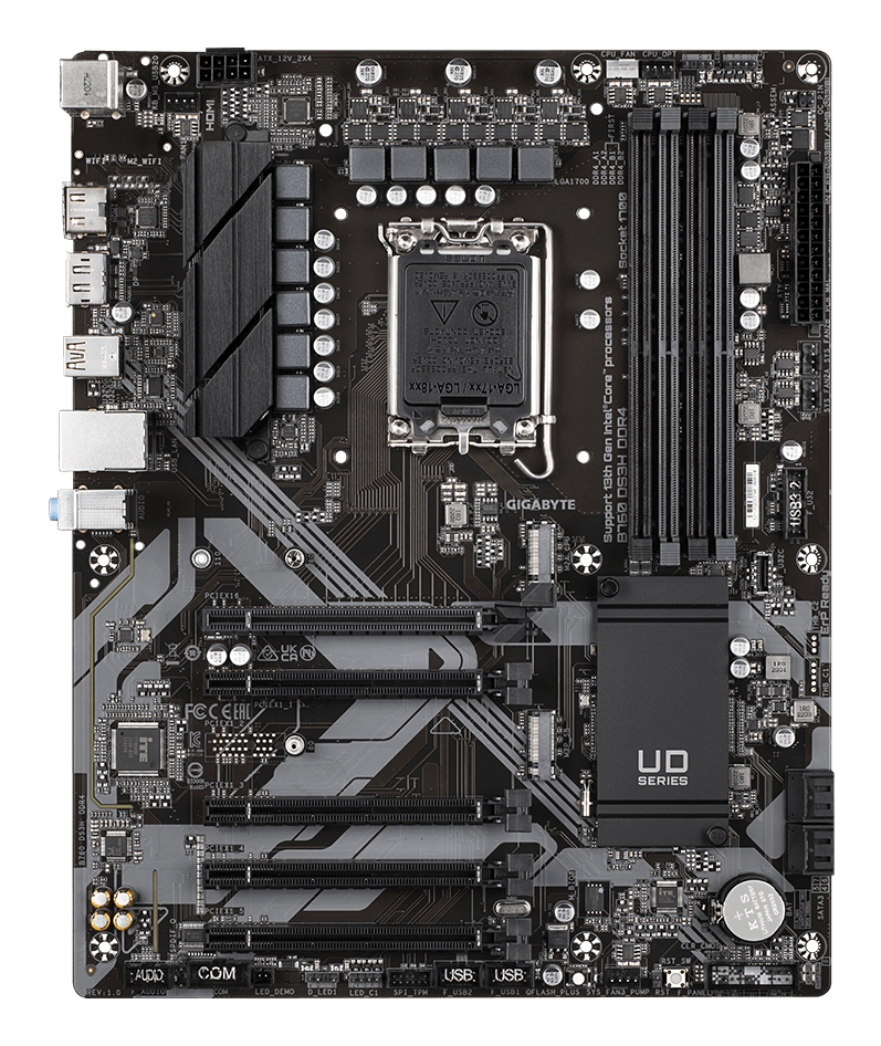 Gigabyte B760 DS3H DDR4 - 1.0 - Motherboard - ATX - LGA1700-Sockel - B760 Chipsatz, Ansicht 4