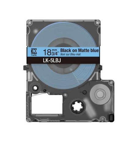 Epson LabelWorks LK-4LBJ - Schwarz auf Mattblau - Rolle (1,2 cm x 8 m), Ansicht 2