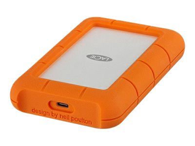 LaCie Rugged USB-C - Festplatte - 4 TB - extern (tragbar) - USB 3.1 Gen 1 (USB-C Steckverbinder) - orange