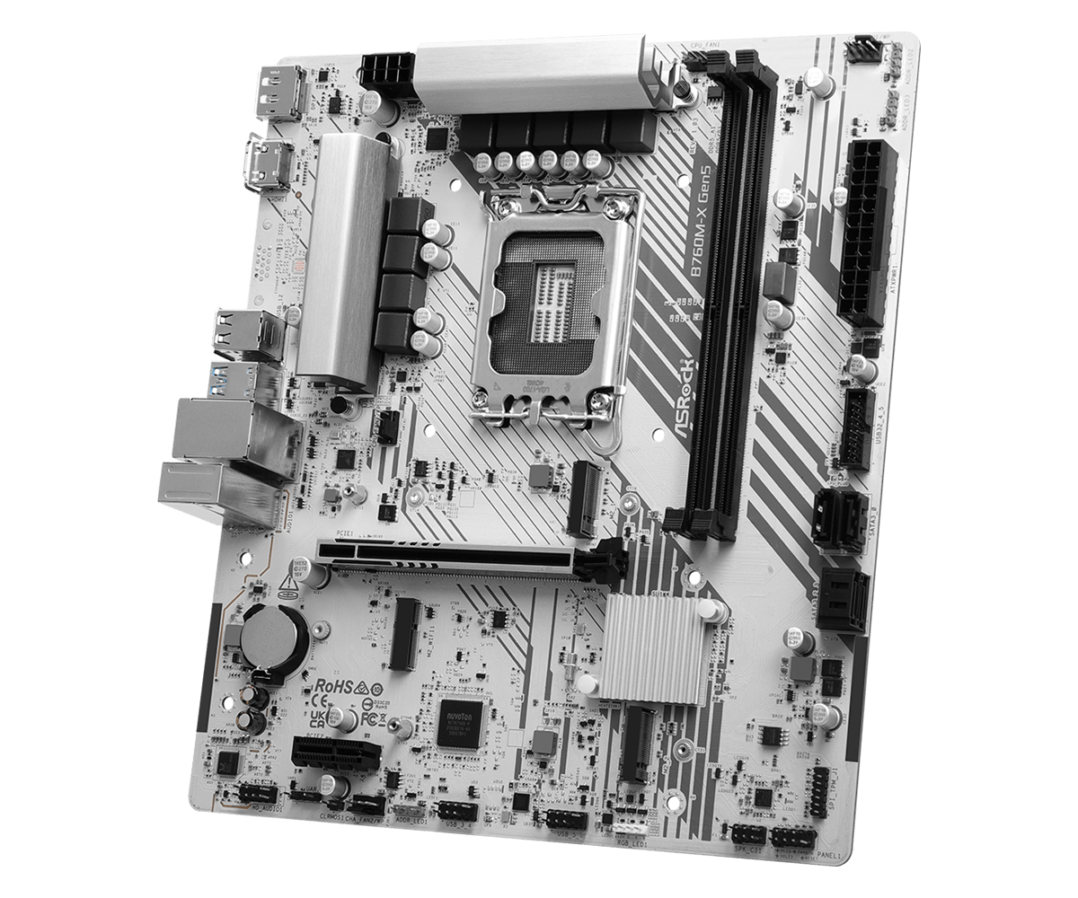 ASRock B760M-X GEN5 Intel S1700 retail, Ansicht 4