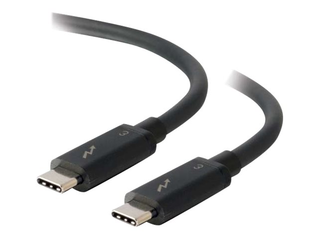 C2G 2m Thunderbolt 3 Cable (20Gbps) - Thunderbolt Cable 4K - Black - Thunderbolt-Kabel - USB-C (M)