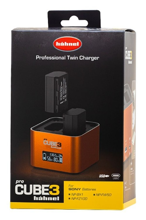 Hähnel Doppelladegerät Pro Cube 3 - Sony mit LCD-Display retail, Ansicht 2