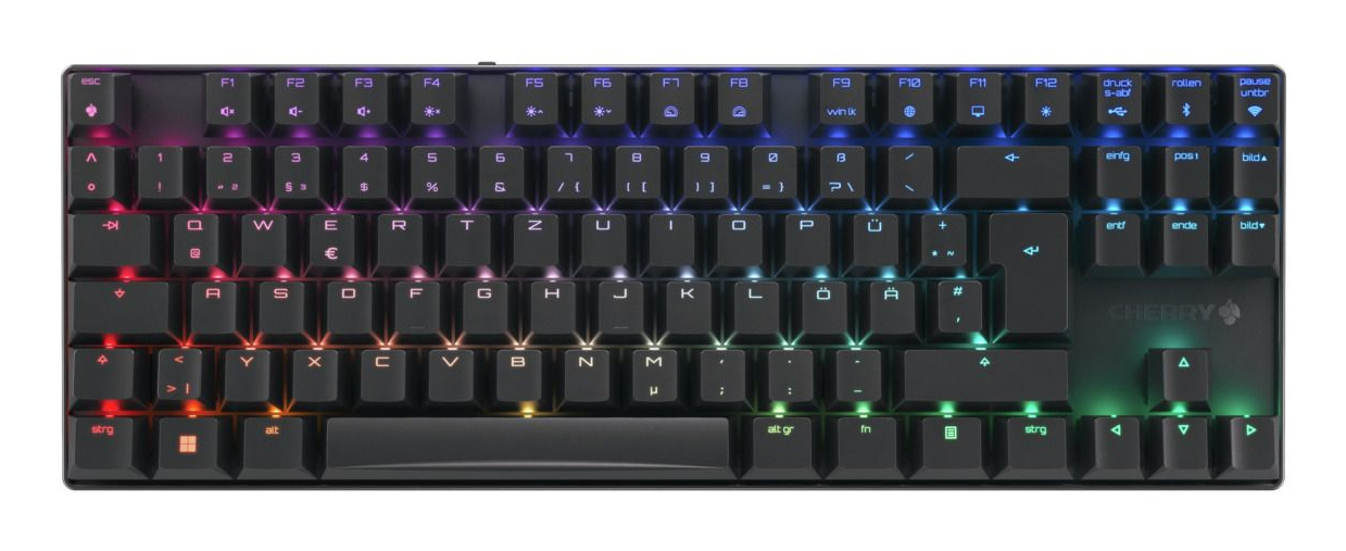 Cherry MX 8.2 - Tastatur - 80% - TKL - Hintergrundbeleuchtung - TL: Deutsch, QWERTZ, Ansicht 4