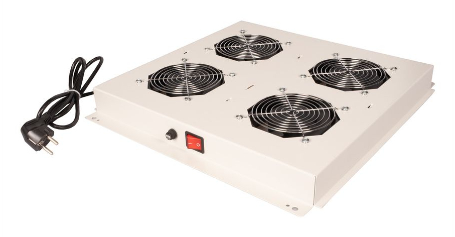 ROLINE Rack - Lüfter Kit - with 4 fans - Dach - Hellgrau, RAL 7035 - 48.3 cm (19), Ansicht 3