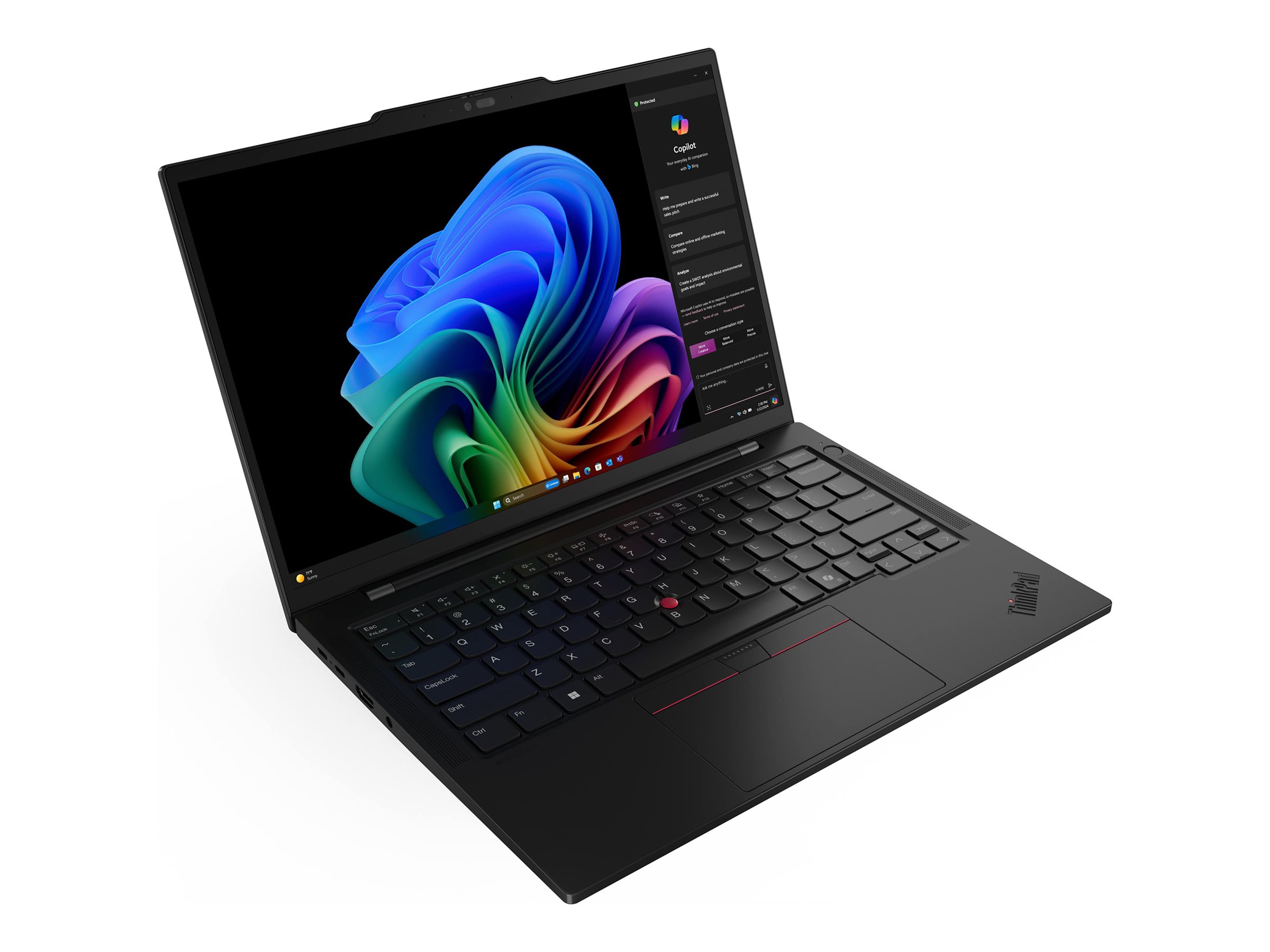 Lenovo ThinkPad T14s Gen 6 21R1 - 180°-Scharnierdesign - Intel Core Ultra 7 255U / 2 GHz - Win 11 Pro - Intel Graphics - 32 GB RAM - 1 TB SSD TCG Opal Encryption 2, NVMe, Performance - 35.6 cm (14")