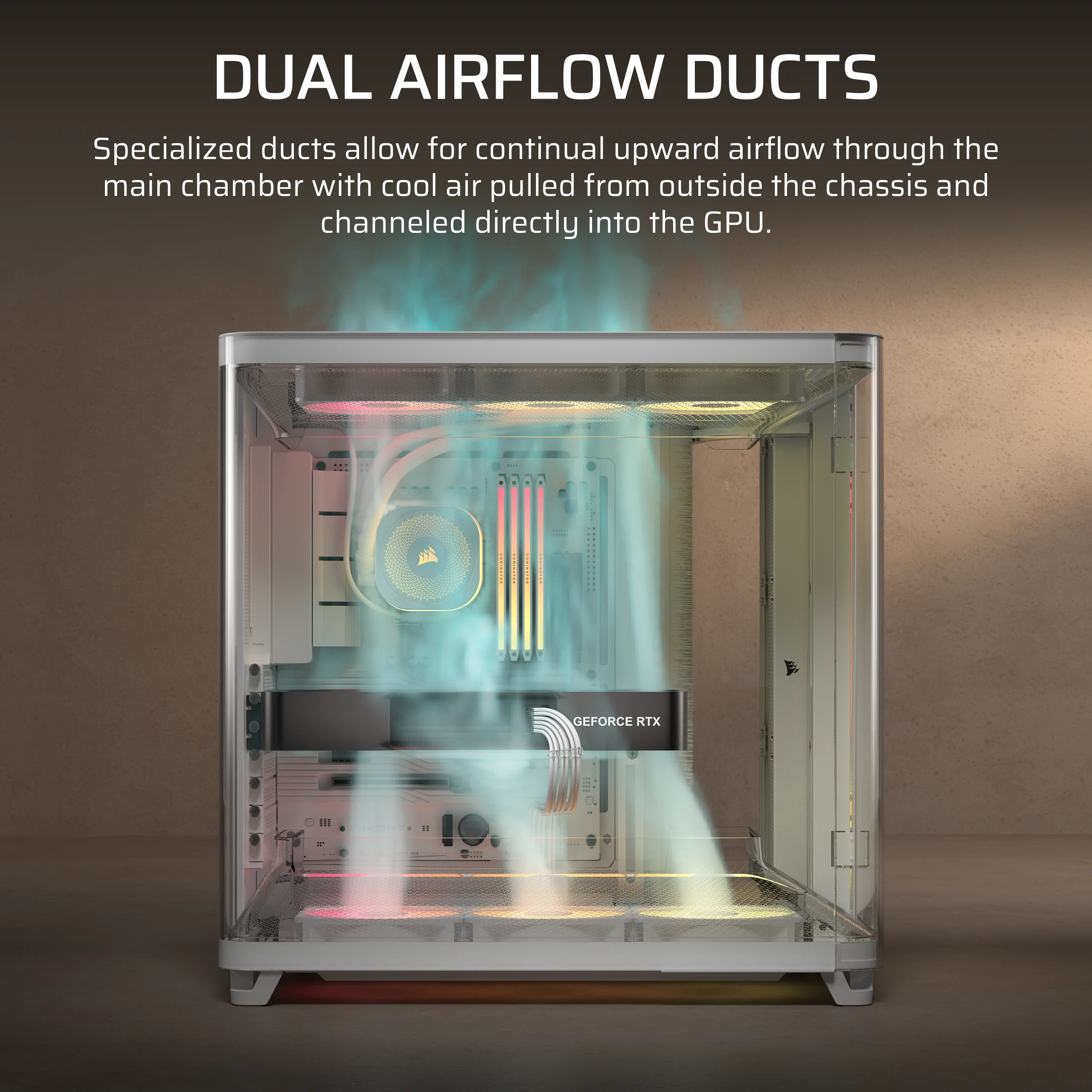 Corsair Air 5400 Rs-R Argb Tempered Glass Mid-Tower White - Tower - ATX, Ansicht 4