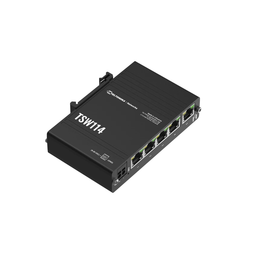 Teltonika TSW114 - Switch - unmanaged - 5 x 10/100/1000, Ansicht 3