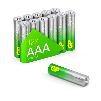 GP Battery 1x12 GP Super Alkaline AAA Micro LR03 Rel.03024AETA-S12 - Batterie - Micro (AAA), Ansicht 2