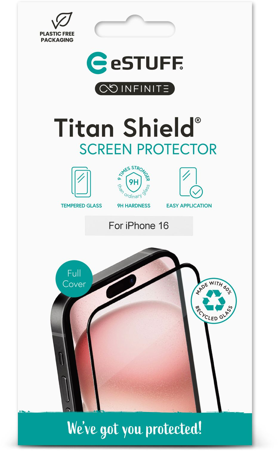 eSTUFF INFINITE iPhone Air Titan Shield Full Cover Schutzfolie, Ansicht 2